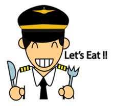 Cute Pilot Cartoons 2 sticker #3954729