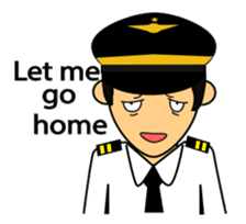 Cute Pilot Cartoons 2 sticker #3954733