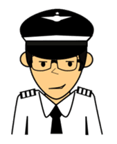 Cute Pilot Cartoons 2 sticker #3954735