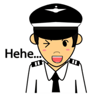 Cute Pilot Cartoons 2 sticker #3954738