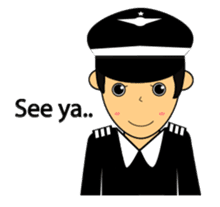 Cute Pilot Cartoons 2 sticker #3954739