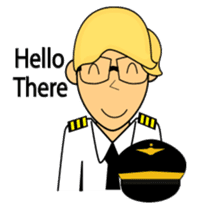 Cute Pilot Cartoons 2 sticker #3954743