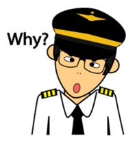 Cute Pilot Cartoons 2 sticker #3954746