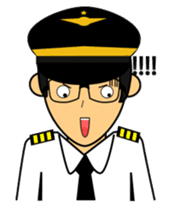 Cute Pilot Cartoons 2 sticker #3954747