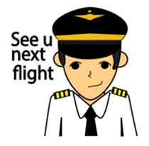 Cute Pilot Cartoons 2 sticker #3954749