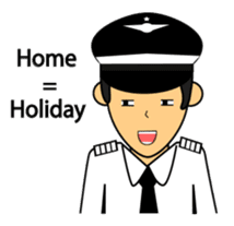 Cute Pilot Cartoons 2 sticker #3954752