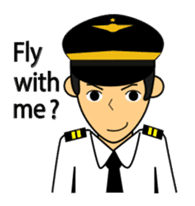 Cute Pilot Cartoons 2 sticker #3954755