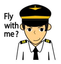 Cute Pilot Cartoons 2 sticker #3954755