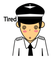 Cute Pilot Cartoons 2 sticker #3954761