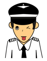 Cute Pilot Cartoons 2 sticker #3954762