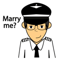 Cute Pilot Cartoons 2 sticker #3954763