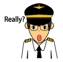 Cute Pilot Cartoons 2 sticker #3954764