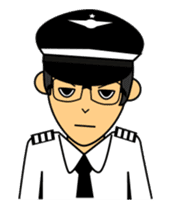Cute Pilot Cartoons 2 sticker #3954765