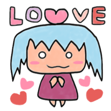 Ahoge Girl sticker #3954768