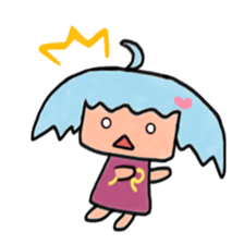 Ahoge Girl sticker #3954774