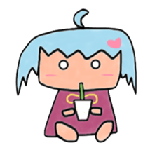 Ahoge Girl sticker #3954786