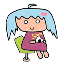 Ahoge Girl sticker #3954787