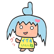 Ahoge Girl sticker #3954789