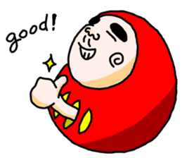 Daruma doll and Kokeshi doll sticker #3955176