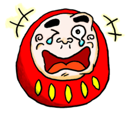 Daruma doll and Kokeshi doll sticker #3955204