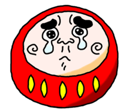 Daruma doll and Kokeshi doll sticker #3955206