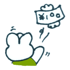 Rabbit tortoise . sticker #3955345