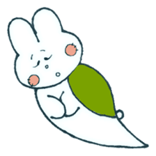 Rabbit tortoise . sticker #3955357