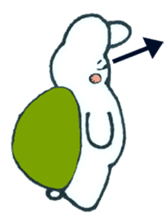 Rabbit tortoise . sticker #3955362