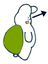 Rabbit tortoise . sticker #3955362