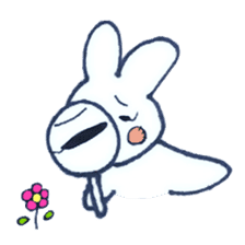 Rabbit tortoise . sticker #3955363