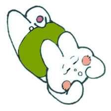 Rabbit tortoise . sticker #3955364