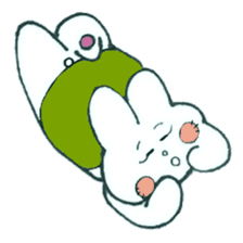 Rabbit tortoise . sticker #3955364