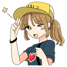 Kawaii Girl's Sticker sticker #3956220