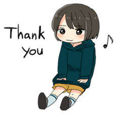 Kawaii Girl's Sticker sticker #3956236