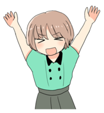 Kawaii Girl's Sticker sticker #3956239