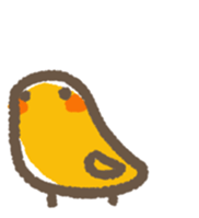 Petite bird sticker #3956311