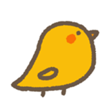 Petite bird sticker #3956313
