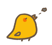 Petite bird sticker #3956314