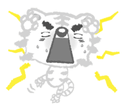 Snobby white tiger sticker #3956491