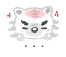 Snobby white tiger sticker #3956493