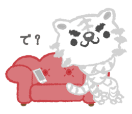 Snobby white tiger sticker #3956496