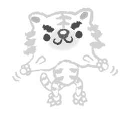 Snobby white tiger sticker #3956511