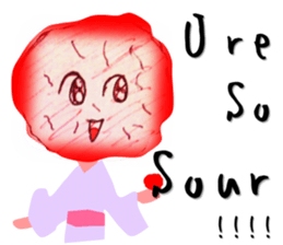 Oh Sour! Pickled Plum Lady(English ver) sticker #3956648