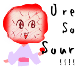 Oh Sour! Pickled Plum Lady(English ver) sticker #3956648