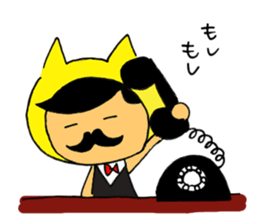 Mr.Beard cat sticker #3957533