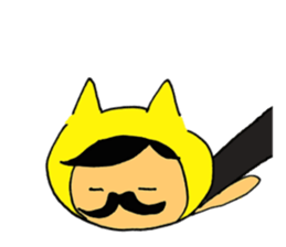 Mr.Beard cat sticker #3957542