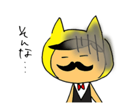 Mr.Beard cat sticker #3957544