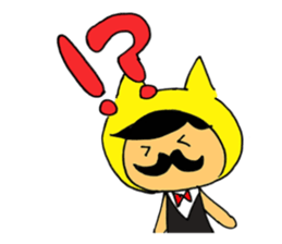 Mr.Beard cat sticker #3957545