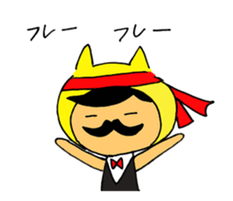 Mr.Beard cat sticker #3957548