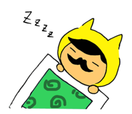 Mr.Beard cat sticker #3957559